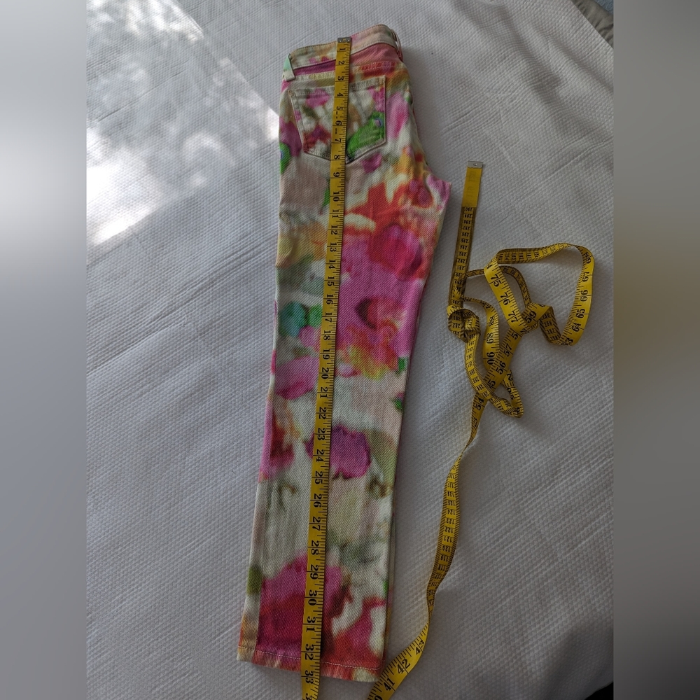 KATE SPADE New York Broome Street Colorful Abstract Skinny Stretch Jeans SZ 25. - Picture 7 of 9